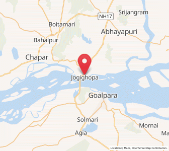 Map of Jogighopa, Assam
