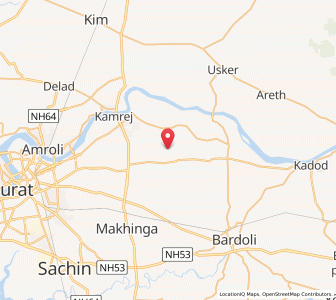 Map of Jokha, Gujarat