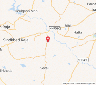 Map of Jombhor, Maharashtra