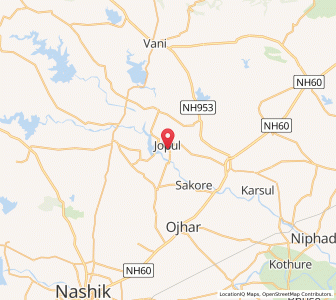 Map of Jopul, Maharashtra