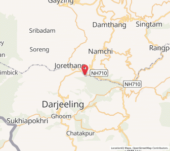 Map of Jorethang, Sikkim