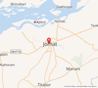 Map of Jorhat, Assam