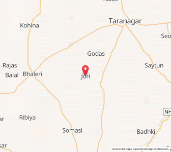 Map of Jori, Rajasthan