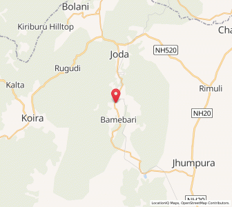 Map of Joribar, Odisha