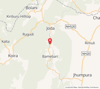 Map of Joruri, Odisha
