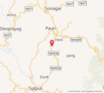 Map of Joshiana, Uttarakhand