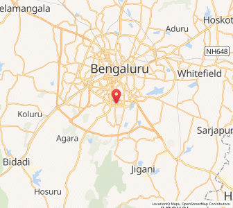 Map of JP Nagar LIC Colony, Karnataka