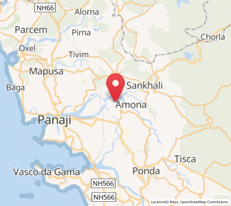 Map of Jua, Goa