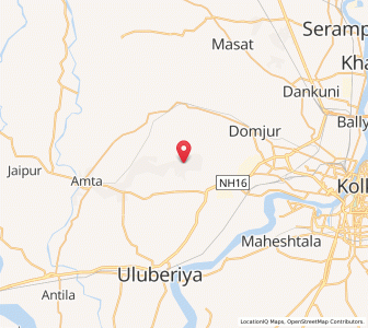 Map of Jujarsaha, West Bengal