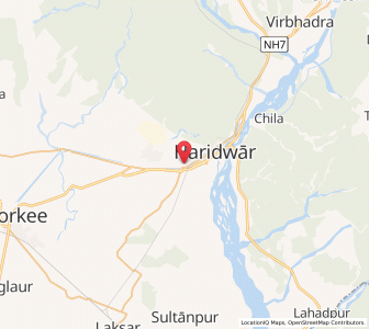 Map of Jwalapur, Uttarakhand