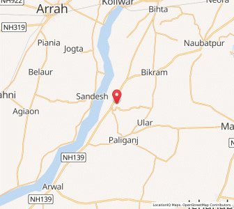 Map of Kab, Bihar