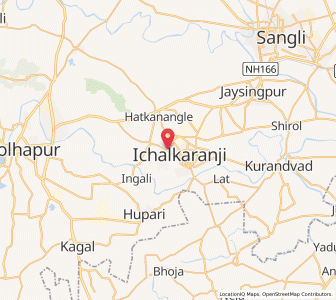 Map of Kabnur, Maharashtra