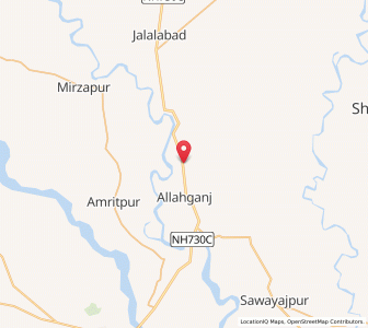 Map of Kachlan, Uttar Pradesh