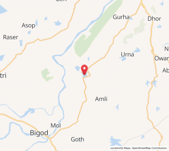 Map of Kachola, Rajasthan