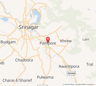 Map of Kadalbal, Kashmir