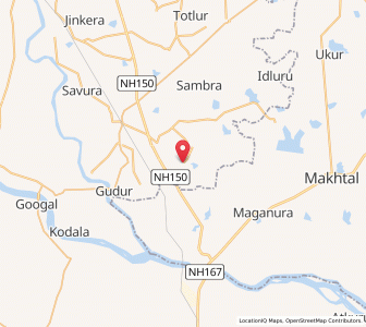 Map of Kadichur, Karnataka