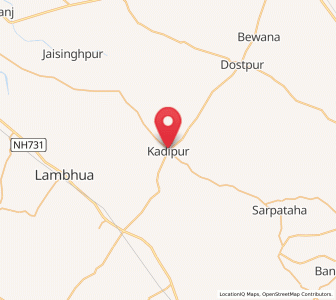 Map of Kadipur, Uttar Pradesh