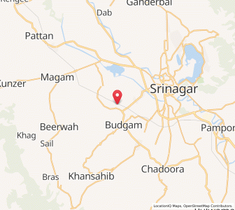 Map of Kadipura, Kashmir