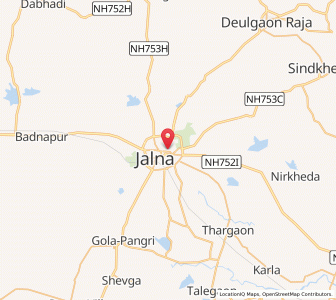Map of Kadirabad, Maharashtra