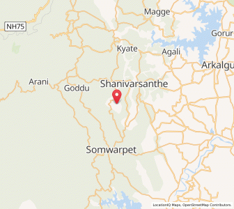 Map of Kadlur, Karnataka