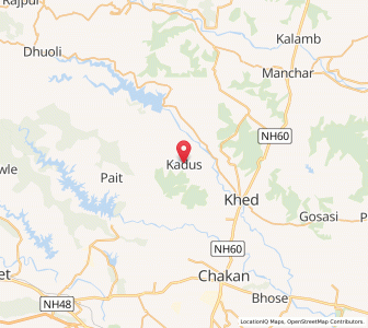 Map of Kadus, Maharashtra
