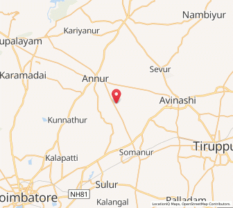 Map of Kaduvettipalaiyam, Mizoram
