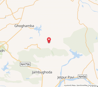 Map of Kadval, Gujarat