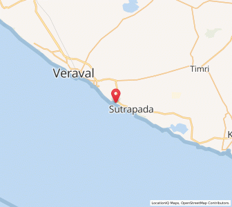 Map of Kadwar, Gujarat