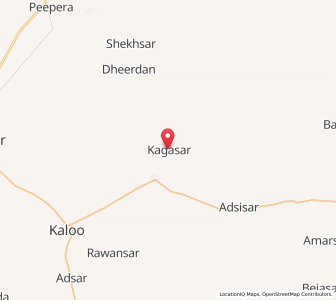 Map of Kagasar, Rajasthan