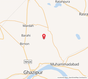 Map of Kaghzipur, Uttar Pradesh