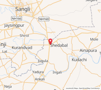 Map of Kagvad, Maharashtra