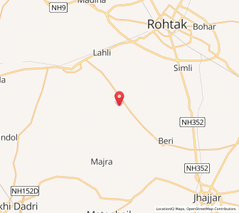 Map of Kahnaur, Haryana