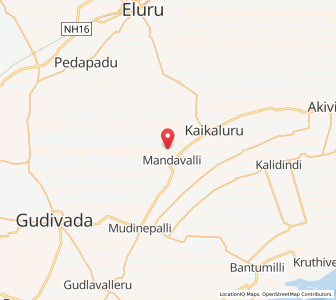 Map of Kaikalui, Andhra Pradesh