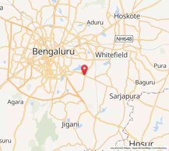 Map of Kaikondra Halli, Karnataka