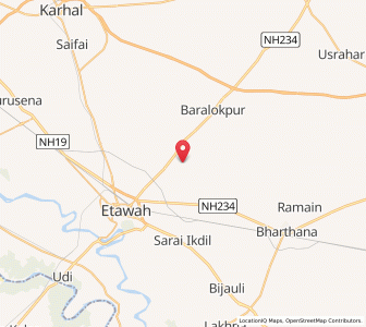 Map of Kailamau, Uttar Pradesh