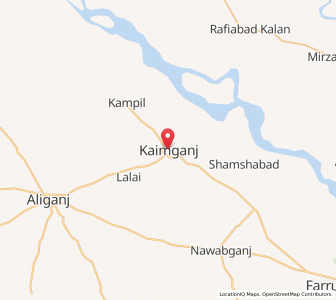 Map of Kaimganj, Uttar Pradesh