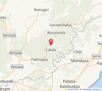 Map of Kainpur, Odisha
