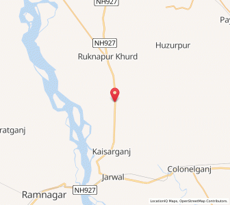 Map of Kaisarganj, Uttar Pradesh