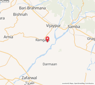 Map of Kaiso Manhasan, Kashmir