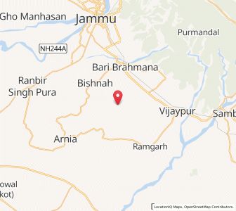 Map of Kajaien de Kothe, Kashmir