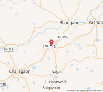 Map of Kajgaon, Maharashtra