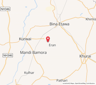 Map of Kajrai, Madhya Pradesh