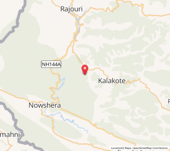 Map of Kakadan, Kashmir