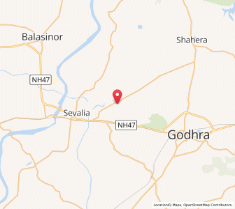 Map of Kakanpur, Gujarat