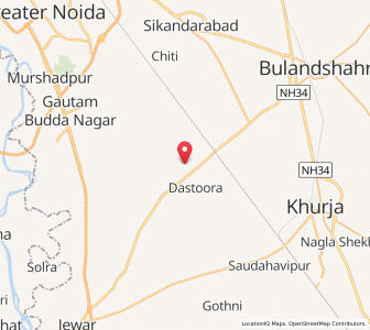 Map of Kakaur, Uttar Pradesh