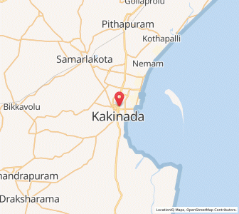Map of Kakinada, Andhra Pradesh