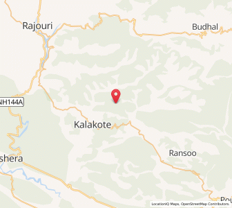 Map of Kako Gala, Kashmir