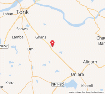 Map of Kakor, Rajasthan