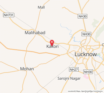 Map of Kakori, Uttar Pradesh