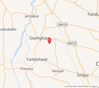 Map of Kakrakuli, West Bengal